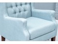 Refined Upholstered And Button Tufted Wing Chair