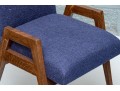 Set Of Three MCM Style Upholstered Armchairs