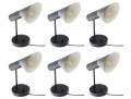 Set Of Five Stillnovo Black Ceiling Mounted Lights