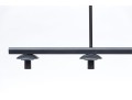 West Elm Five Light Contemporary Black Hanging Light Fixture
