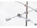 Nuevo Model HGSK156 Chrome Six Light Adjustable Chandelier