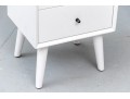 White Finished Two Drawer Night Stand