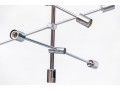 Nuevo Model HGSK156 Chrome Six Light Adjustable Chandelier