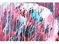 Set Of Four Decorative Acrylic On Canvas, Abstracts