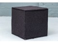 Blue Dot Upholstered Cube Form Ottoman