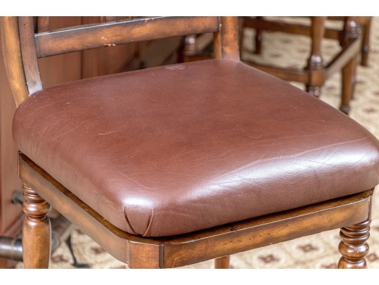 Set Of Three Quality Hillsdale Furniture Swivel Barstools