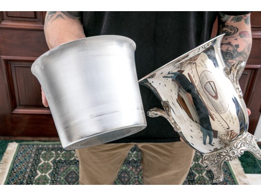 Reed & Barton Silver Plated Champagne Cooler With Liner