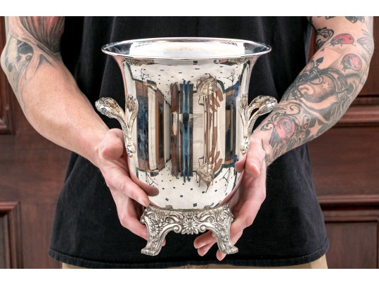 Reed & Barton Silver Plated Champagne Cooler With Liner