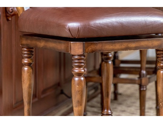 Set Of Three Quality Hillsdale Furniture Swivel Barstools