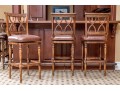 Set Of Three Quality Hillsdale Furniture Swivel Barstools