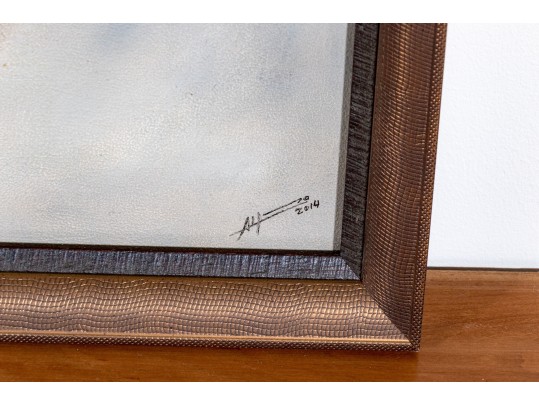 Signed Set Of Two Mixed Media Works, 2014