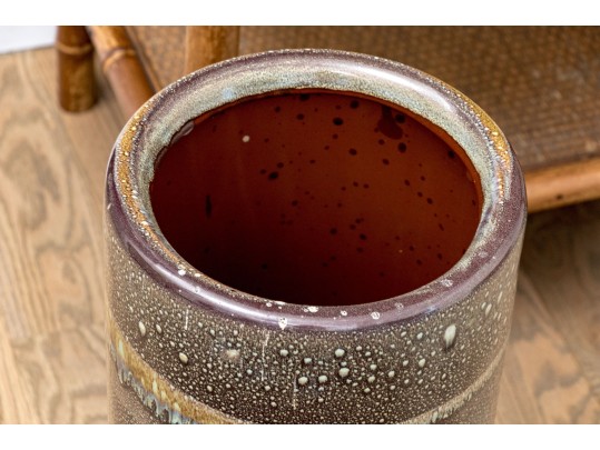 Apropros Glazed Textural Ceramic Umbrella Stand