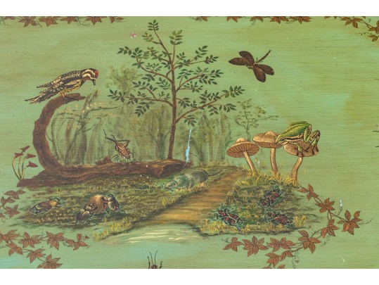 Semi-Antique Shaped Tole Serving Tray