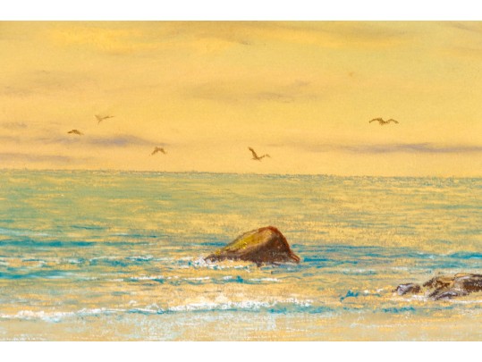 Fred G. Hoynahan, Jr. Pastel On Paper, Coastal Landscape