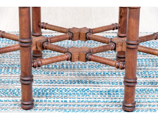 Hollywood Regency Glass And Brass Tray Top Table