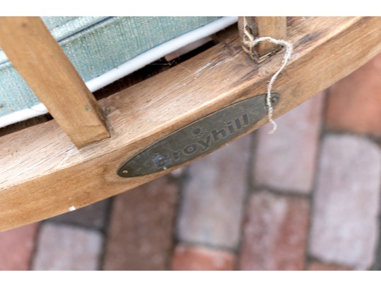 Quality Broyhill Teak Barrel Back Armchairs