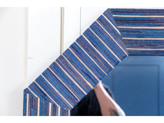 Octagonal Upholstered Mirror