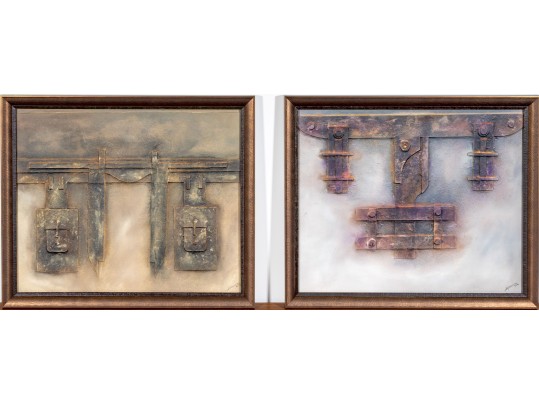 Signed Set Of Two Mixed Media Works, 2014