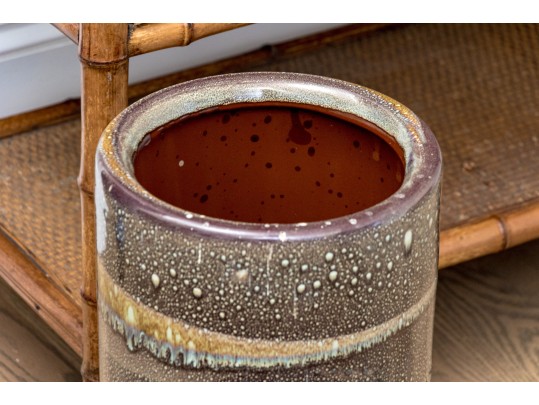 Apropros Glazed Textural Ceramic Umbrella Stand