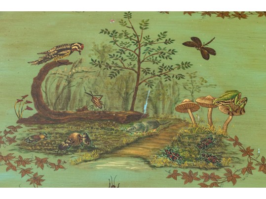 Semi-Antique Shaped Tole Serving Tray