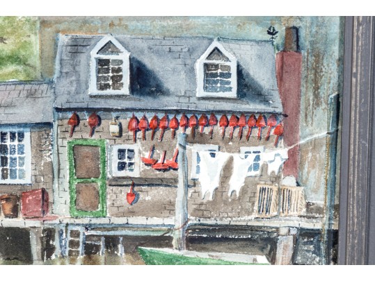 H.S. Chase Watercolor On Paper, Rockport Maine