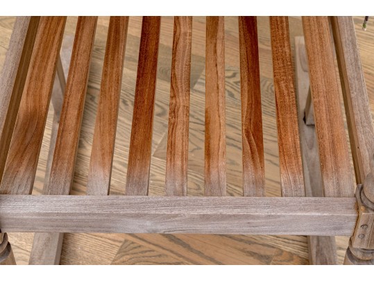 Quality Pair Of Teak Rocking Rocking Chairs