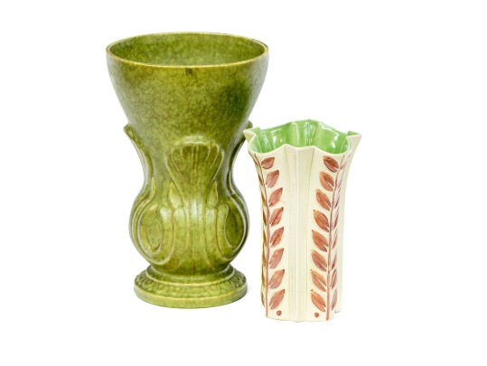 Collection Of Two Vintage American Ceramic Vases