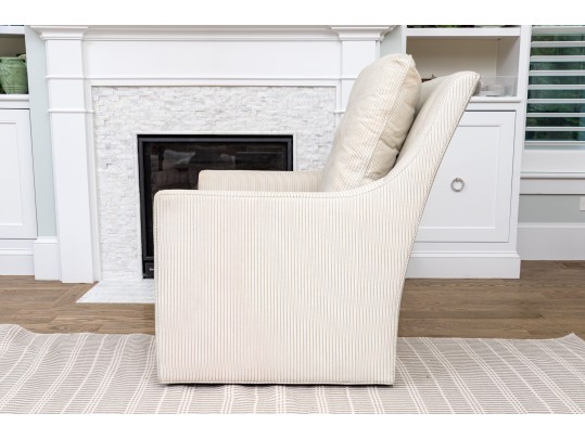 Century Furniture Custom Upholstered Swivel Chair