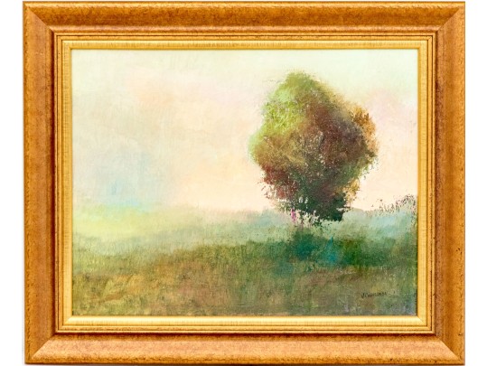 J.L. Waldron Signed, Acrylic On Canvas, Landscape At Dusk
