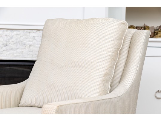 Century Furniture Custom Upholstered Swivel Chair