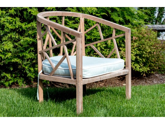 Quality Broyhill Teak Barrel Back Armchairs