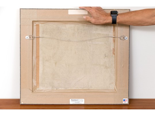 Signed Oil On Panel, Still Life Of Sun Flowers In A Brass Planter