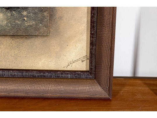 Signed Set Of Two Mixed Media Works, 2014