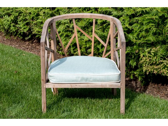 Quality Broyhill Teak Barrel Back Armchairs