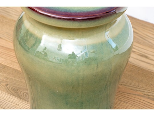 Group Of Three Glazed Ceramic Garden Seats