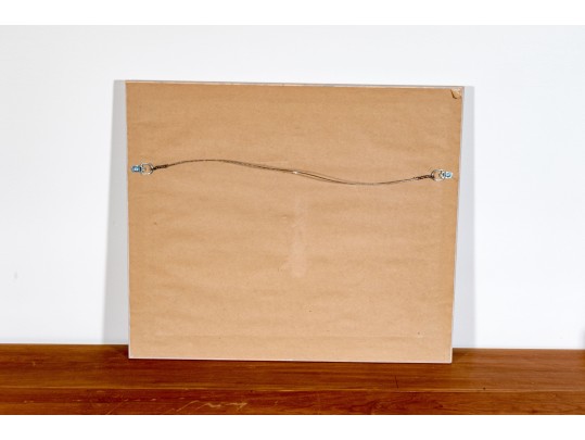 Christine Oberthür (French, B. 1939) Watercolor On Paper, People At The Beach