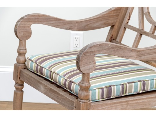 Quality Pair Of Teak Rocking Rocking Chairs