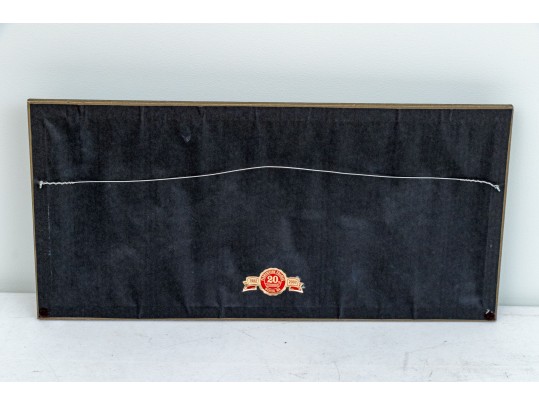 Antique Oil On Canvas, Still Life With Wicker Basket And Foliage