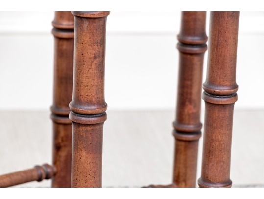 Hollywood Regency Glass And Brass Tray Top Table