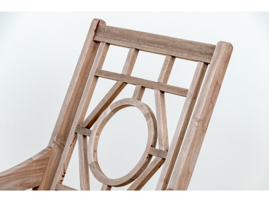 Quality Pair Of Teak Rocking Rocking Chairs