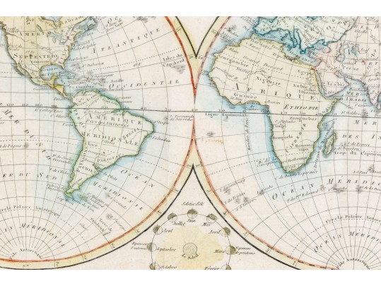 Antique Printed Map, 