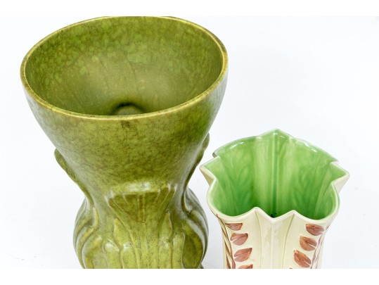 Collection Of Two Vintage American Ceramic Vases