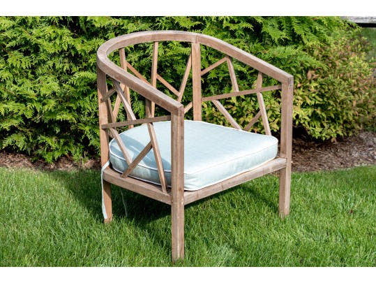 Quality Broyhill Teak Barrel Back Armchairs