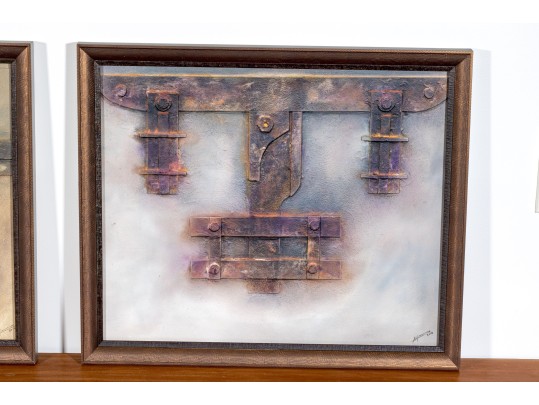 Signed Set Of Two Mixed Media Works, 2014