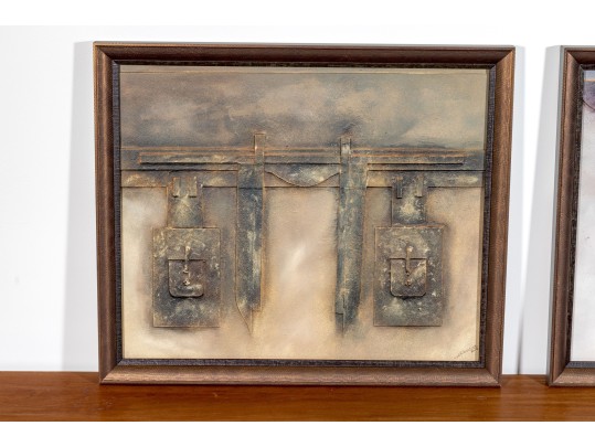 Signed Set Of Two Mixed Media Works, 2014