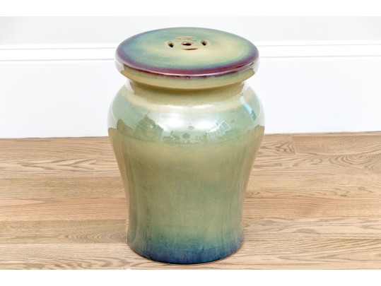 Group Of Three Glazed Ceramic Garden Seats