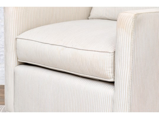 Century Furniture Custom Upholstered Swivel Chair