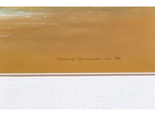 Fred G. Hoynahan, Jr. Pastel On Paper, Coastal Landscape