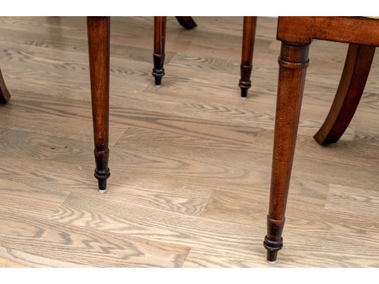 Custom Upholstered Set Of Four Dining Chairs