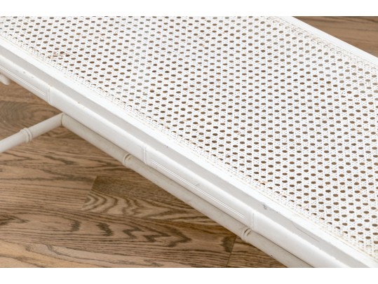 Fantastic Chinoiserie Faux Bamboo Bench